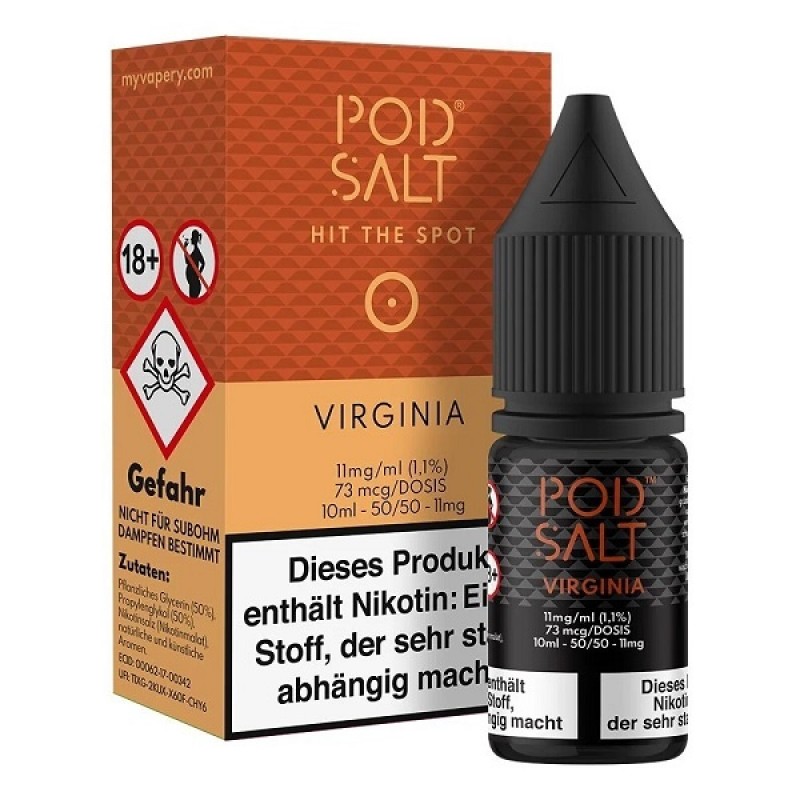Pod Salt - Virginia Gold - 10 ml Salzliquid - 11 m...