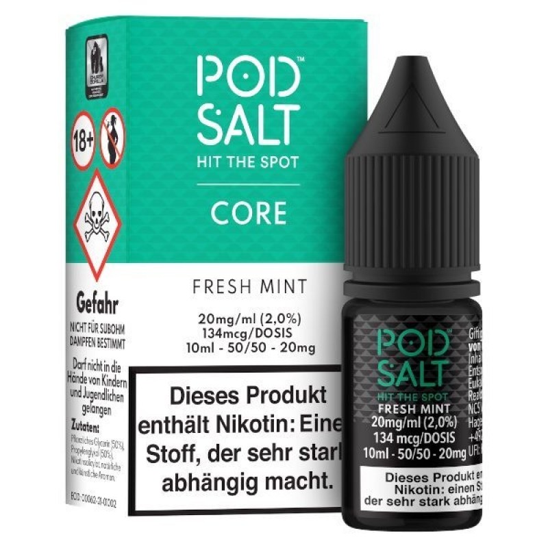 Pod Salt - Fresh Mint - 10 ml Salt Liquid - 11 mg ...