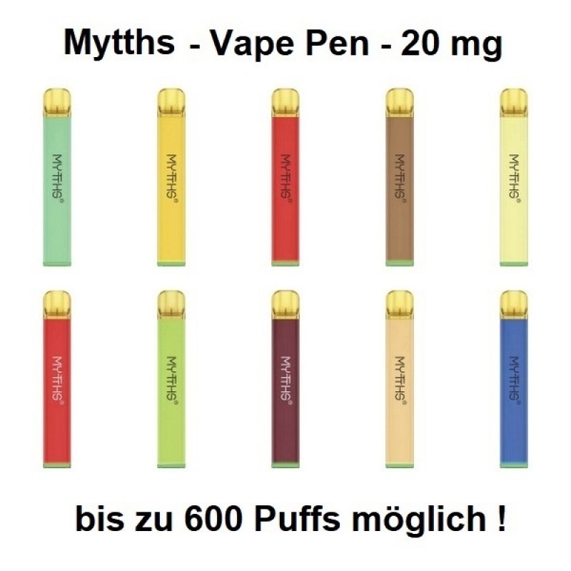 Mytths - Einweg E-Zigarette - 20 mg - 600 Züge - ...