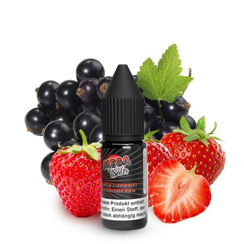 Mega Salts - Blackcurrant Strawberry - 20 mg Nikot...