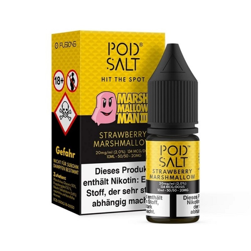 Pod Salt - Marshmallow Man 3 - 10 ml Salt Liquid -...