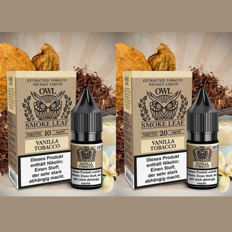 OWL Smoke Leaf - Vanilla Tobacco - 10 ml Nikotinsa...