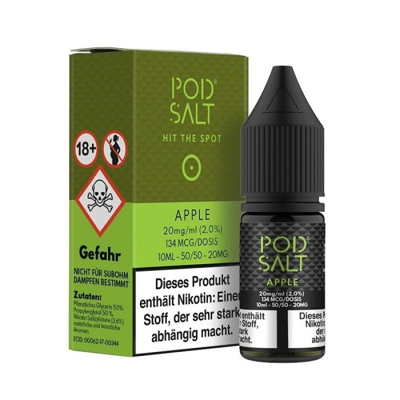 Pod Salt - Apple - 10 ml Salt Liquid - 11 mg | 20 ...