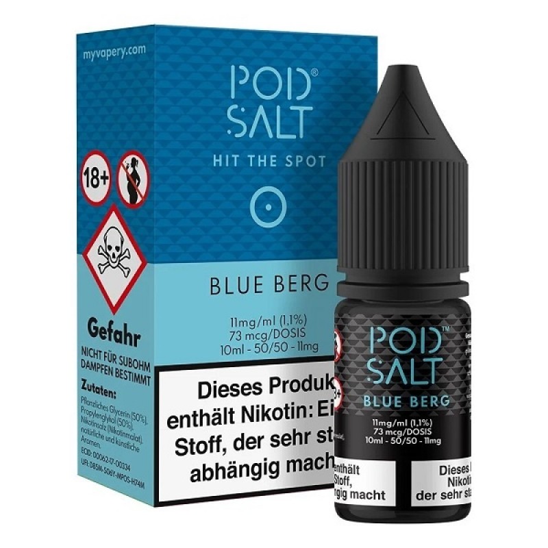 Pod Salt - Blue Berg - 10 ml Salt Liquid - 11 mg |...