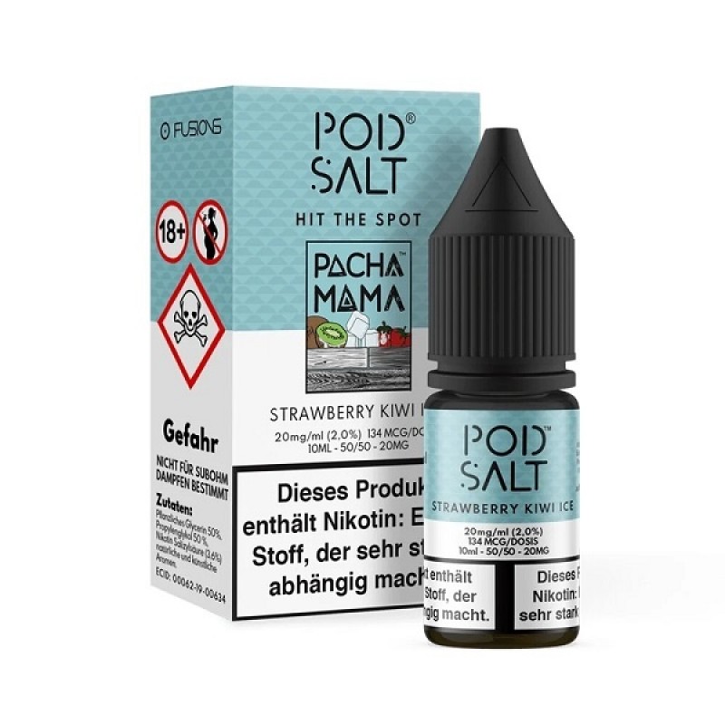 Pod Salt - Strawberry Kiwi Ice - Salzliquid - 10 m...