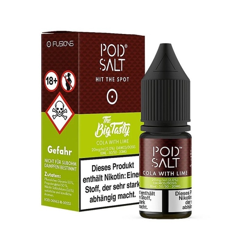 Pod Salt - Cola with Lime - 10 ml - 11 mg | 20 mg ...