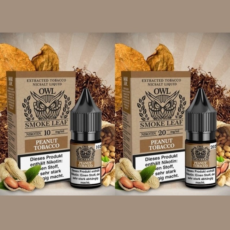 OWL Smoke Leaf - Peanut Tobacco - 10 ml Nikotinsal...
