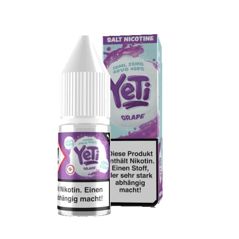 Yeti - Grape - 10 mg | 20 mg - Nikotinsalz 10 ml -...