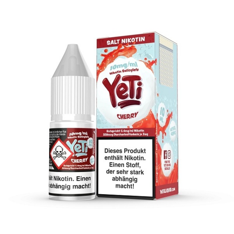 Yeti - Cherry - 10 mg | 20 mg - Nikotinsalz 10 ml ...