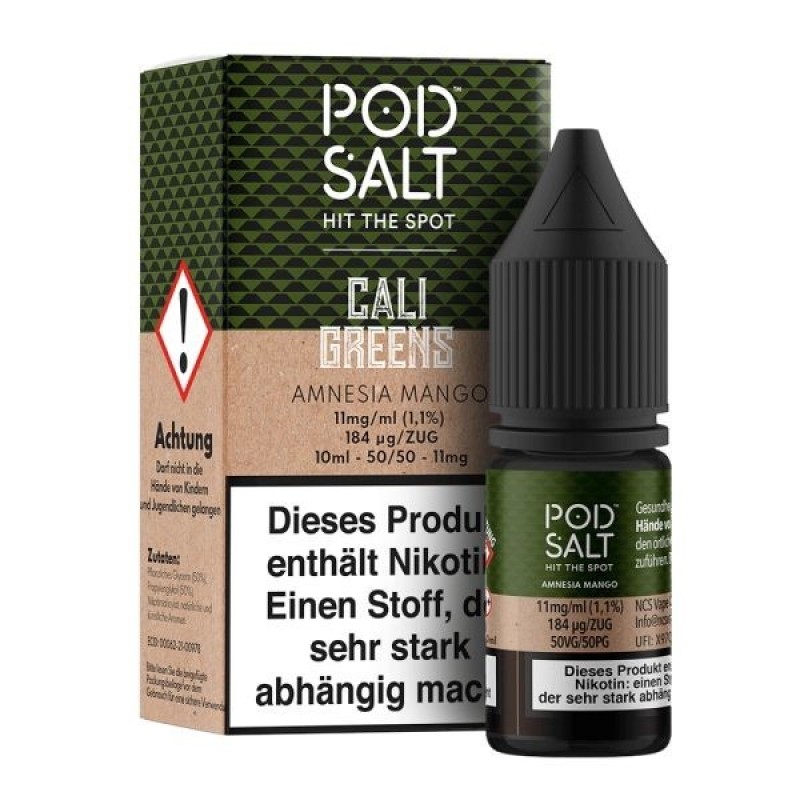 Pod Salt - Amnesia Mango - 10 ml Salt Liquid - 11 ...