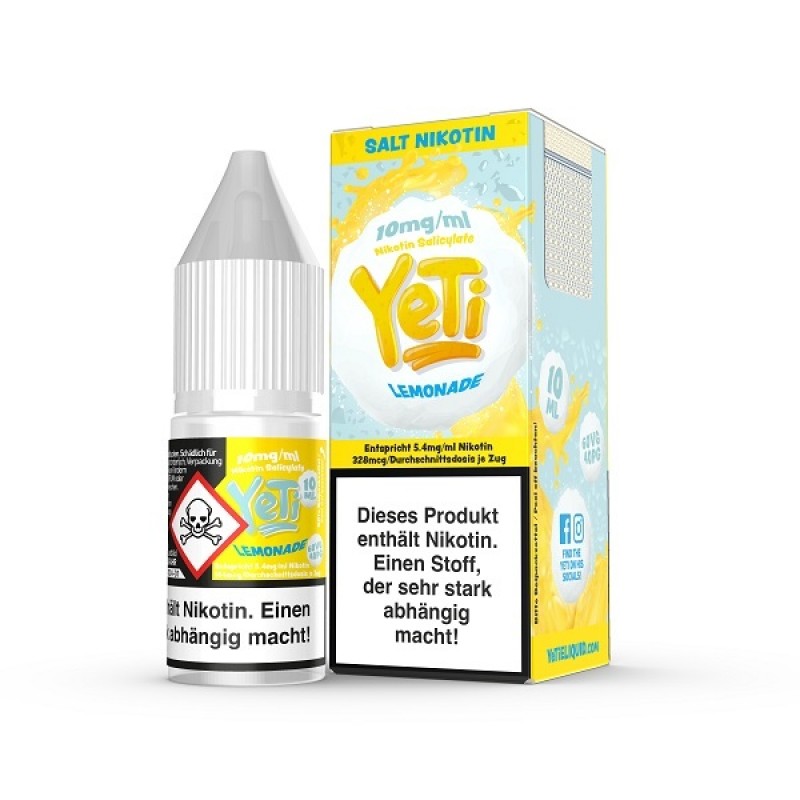 Yeti - Lemonade - 10 mg | 20 mg - Nikotinsalz 10 m...