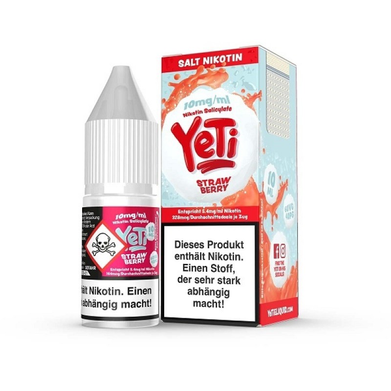 Yeti - Strawberry - 10 mg | 20 mg - Nikotinsalz 10...