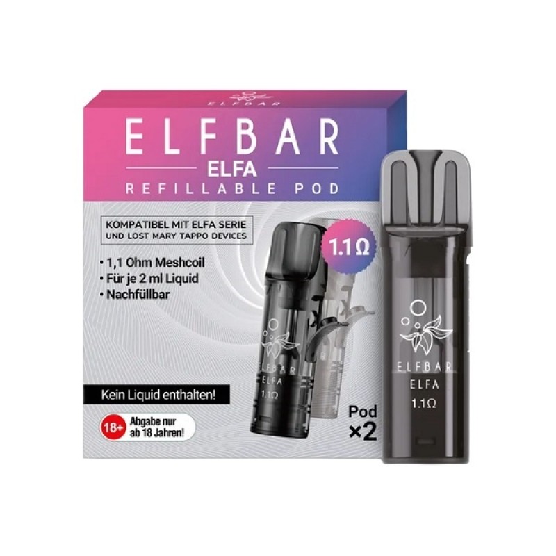 Elfbar - Elfa Leer Pod - 1.1 Ohm - 2er Pack