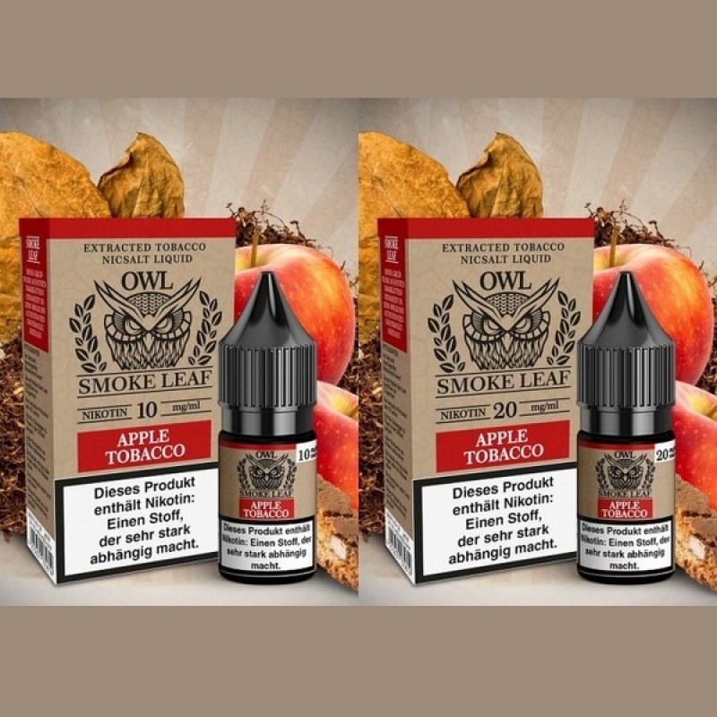 OWL Smoke Leaf - Apple Tobacco - 10 ml Nikotinsalz...