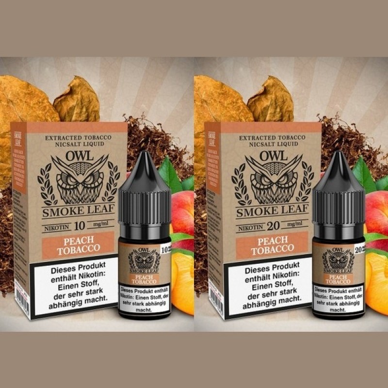 OWL Smoke Leaf - Peach Tobacco - 10 ml Nikotinsalz...