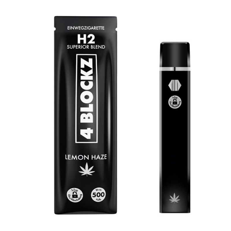 4 BLOCKZ Superior - Lemon Haze - H2 Vape - 1 ml