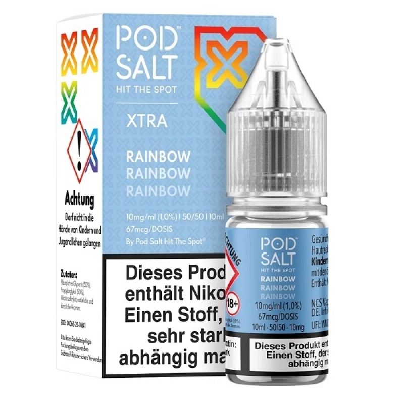 POD SALT XTRA - Rainbow - Nikotinsalz Liquid 10 ml...