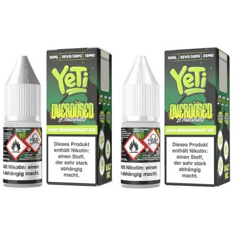 Yeti Overdosed - Kiwi Passionfruit Ice - Nic Salt ...