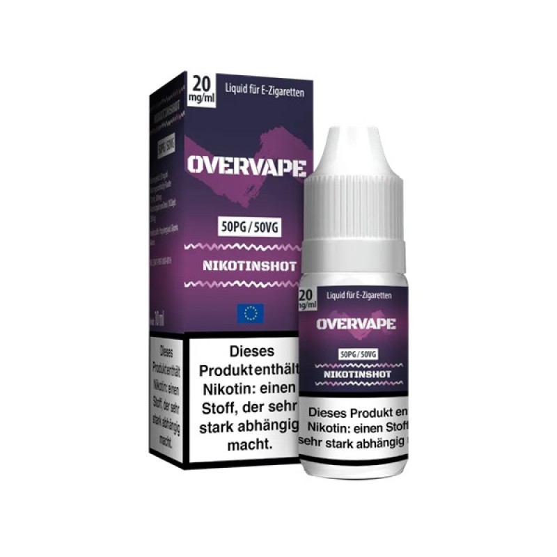 Overvape - Nikotin Shot - 50|50 VPG - 20 mg - 10 m...