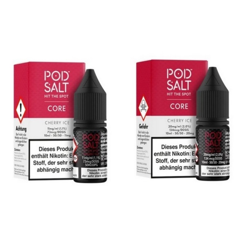 Pod Salt - Cherry Ice - 10 ml Salt Liquid - 11 mg ...