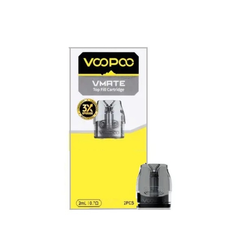 VooPoo - VMate Ersatz Pod - 0.7 Ohm - 3 ml - 2er P...